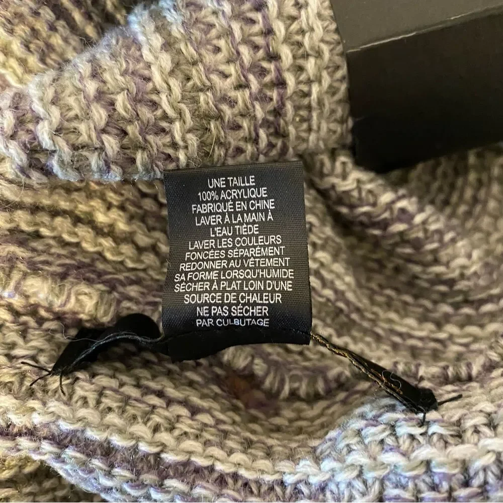 New Modena‎ Knit Infinity Scarf, Lilac color blend, 100% acrylic